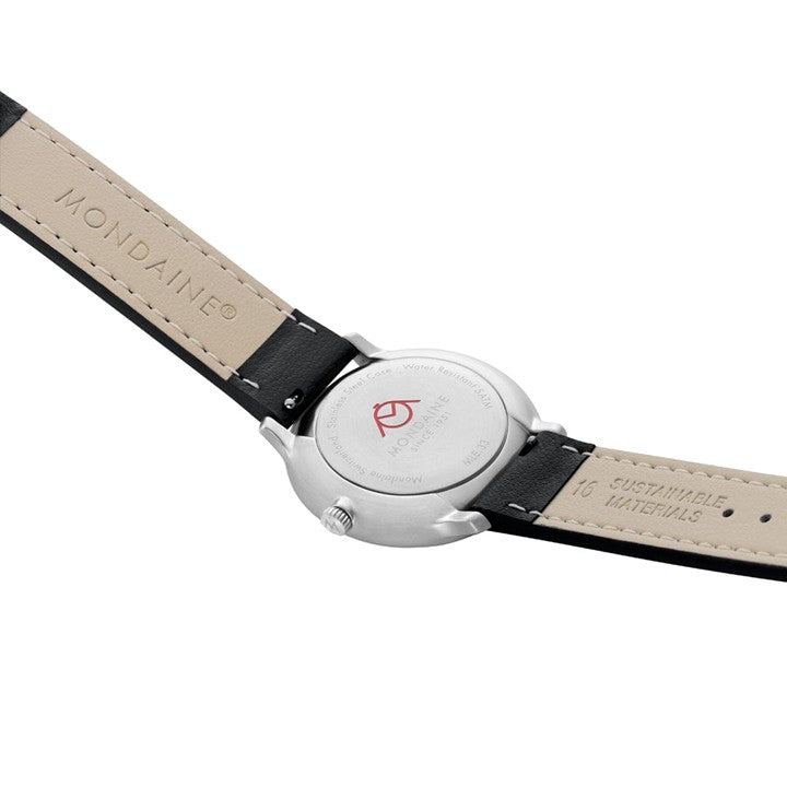 【NEW 12/10START】ドッピオ 33mm ブラック ヴィーガングレープレザー