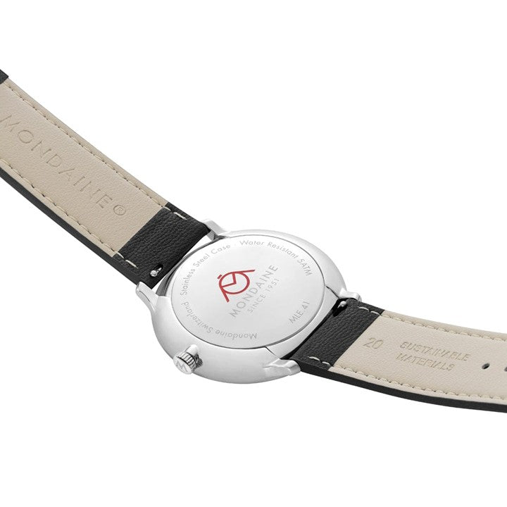 【NEW 12/10START】ドッピオ ソーラー 41mm ブラック ヴィーガングレープレザー