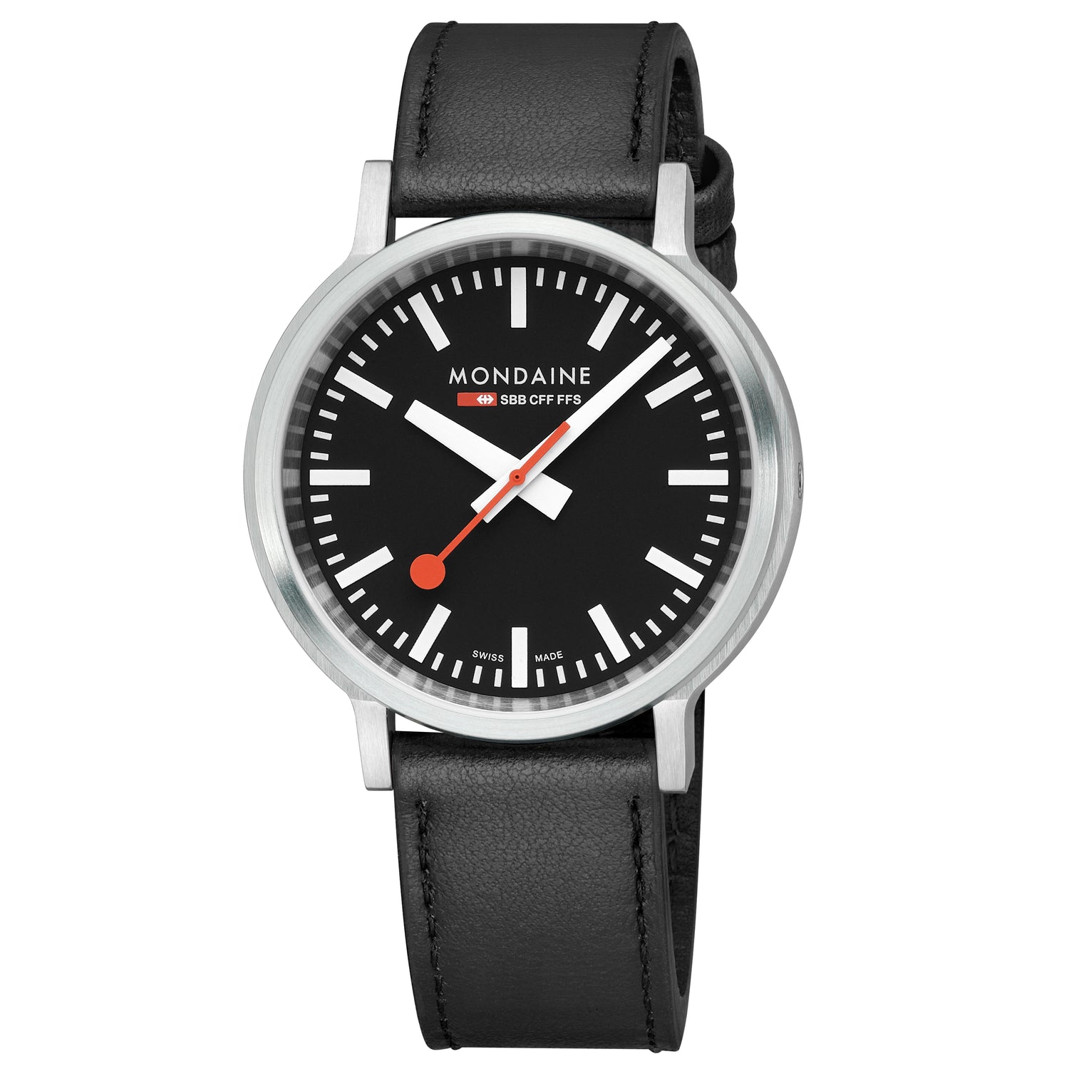 ストップ・トゥ・ゴー 41mm ブラックダイヤルグレープビーガンレザー