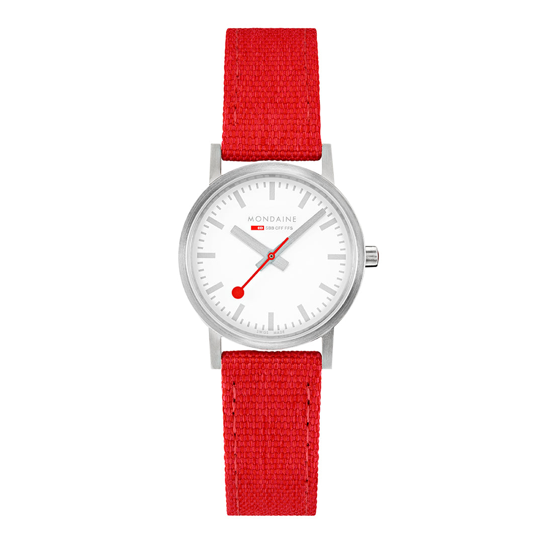 mondaine classic seasonal red 30mm