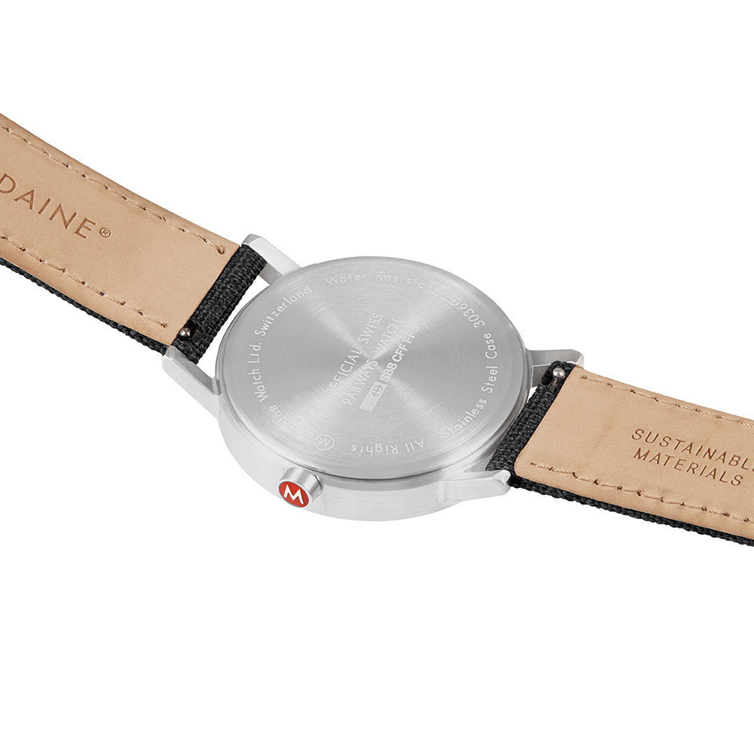 mondaine classic seasonal black 40mm