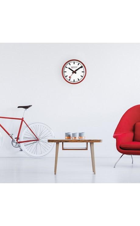 Mondaine Wall Clock red 25cm