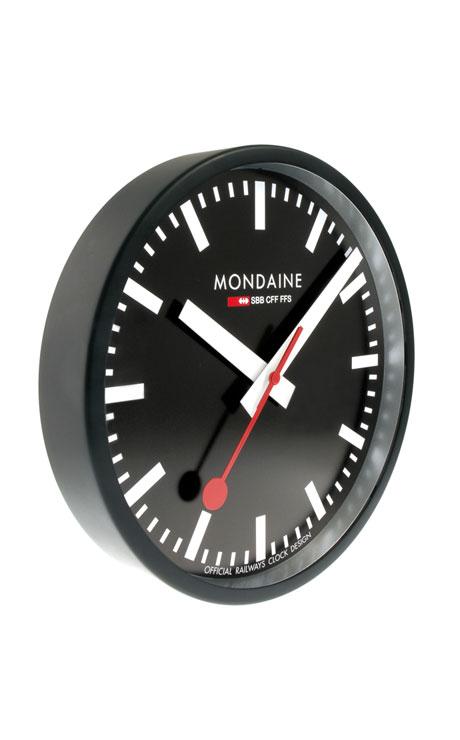 Mondaine Wall Clock black 25cm
