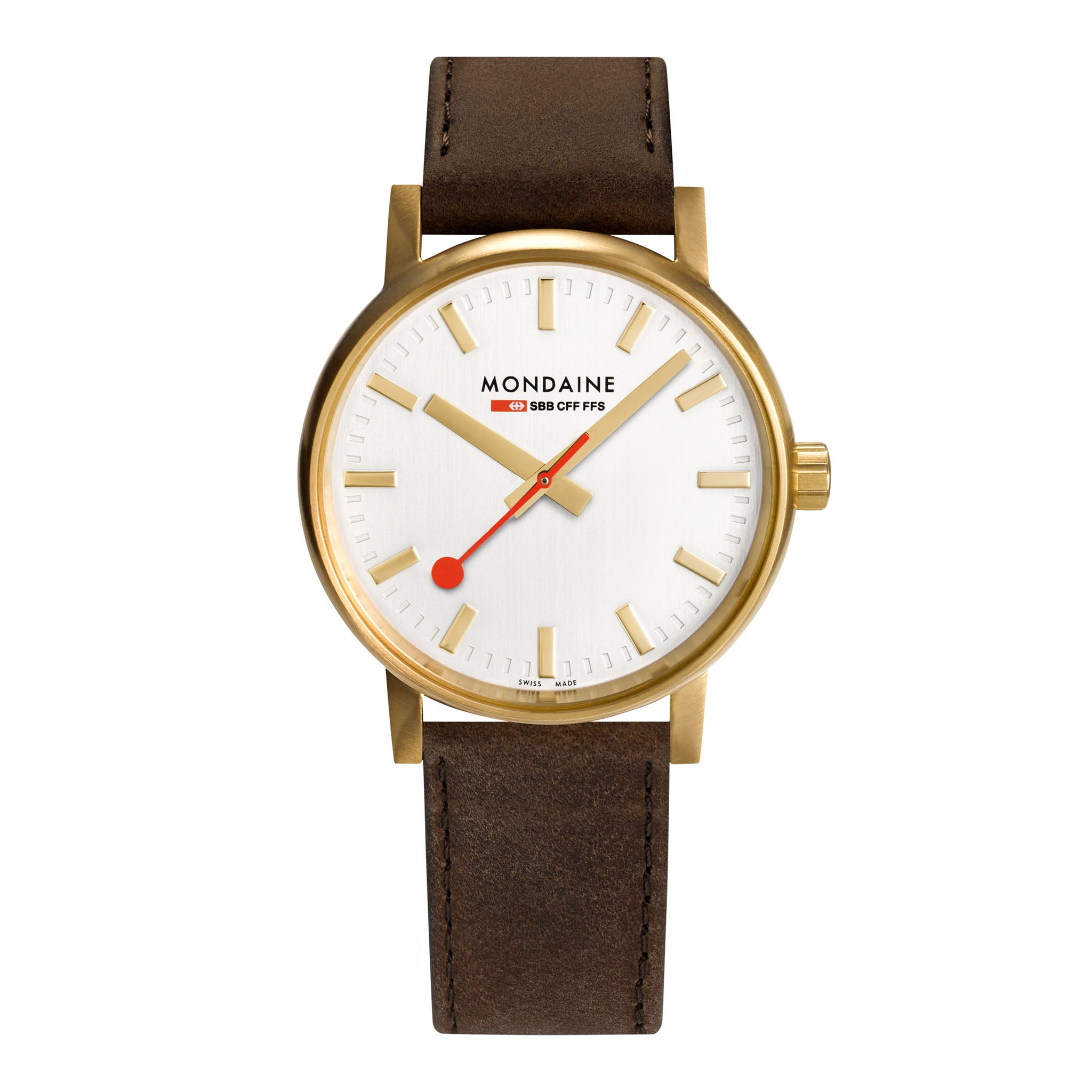 エヴォ2ゴールド 40mm ブラウンレザー