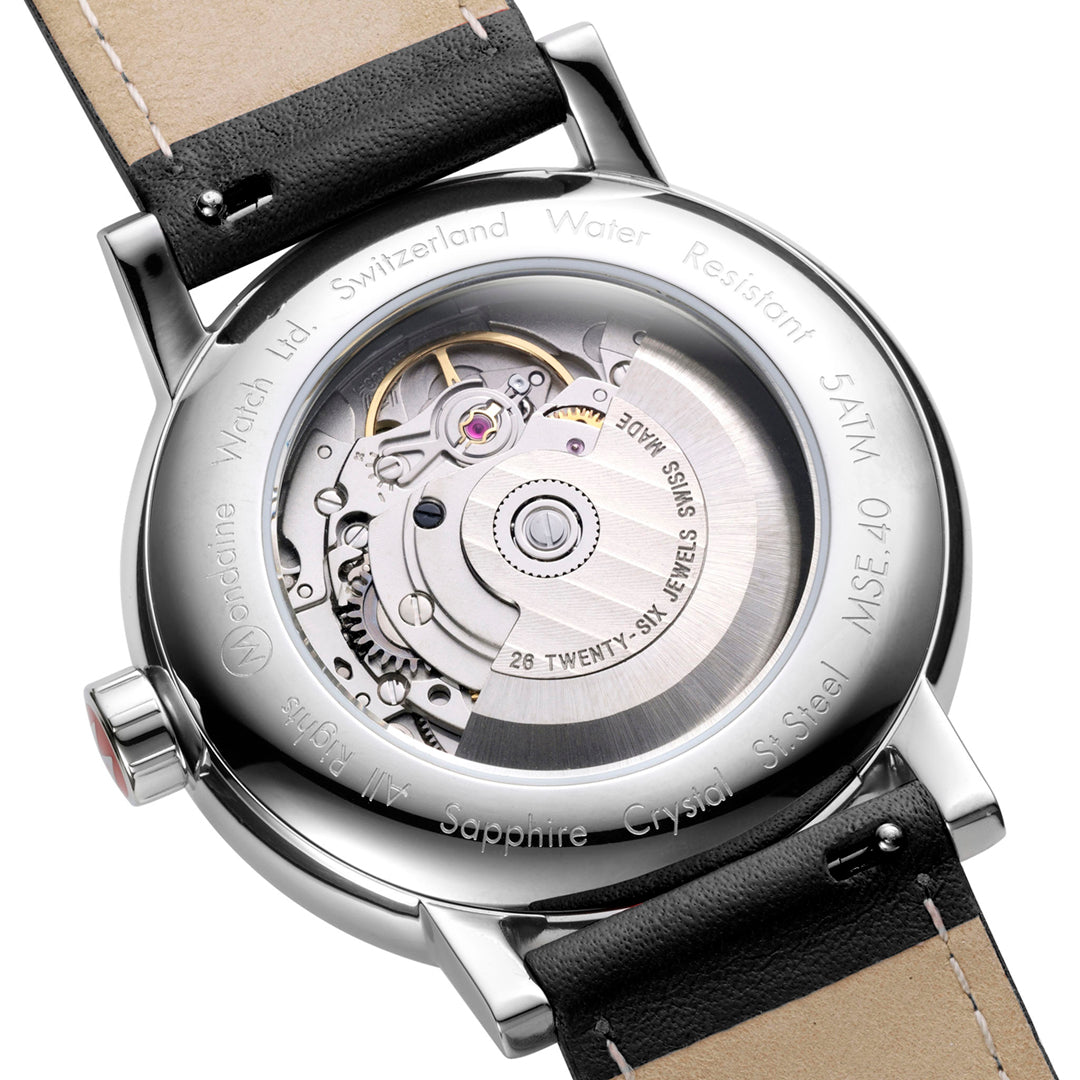 エヴォ2オートマティック 40mm ブラックレザー