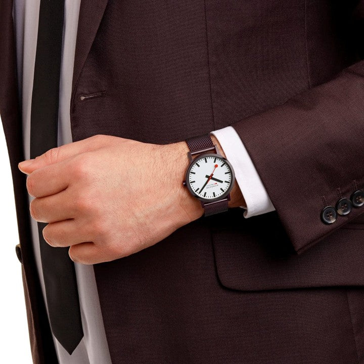 【NEW 12/10START】クラシック 40mm ステンレススチール ブラウン