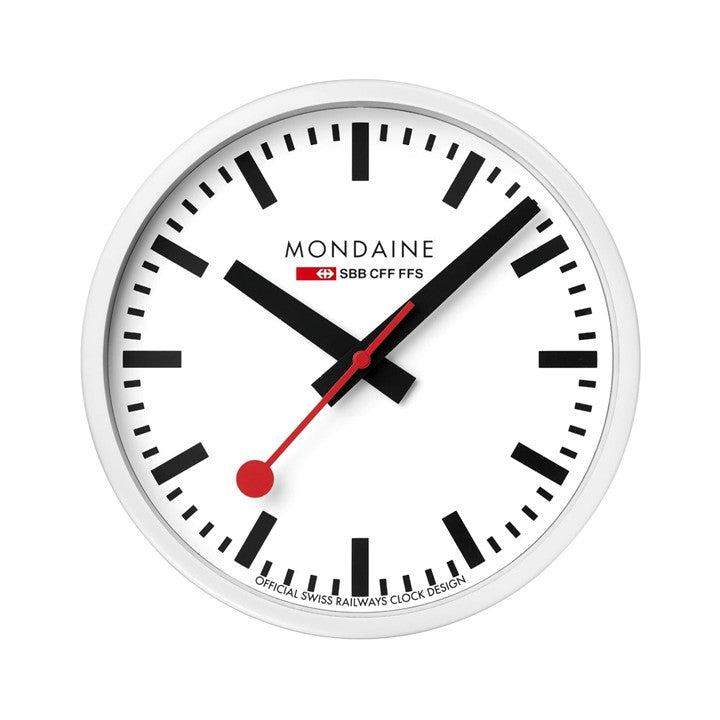 【NEW 12/10START】ウオールクロック 25cm ホワイト