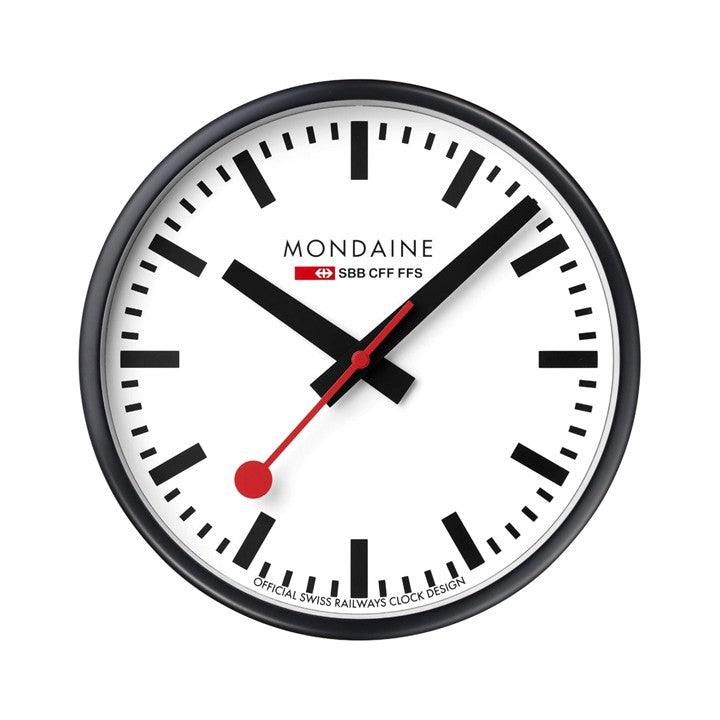 【NEW 12/10START】ウオールクロック 25cm ブラック