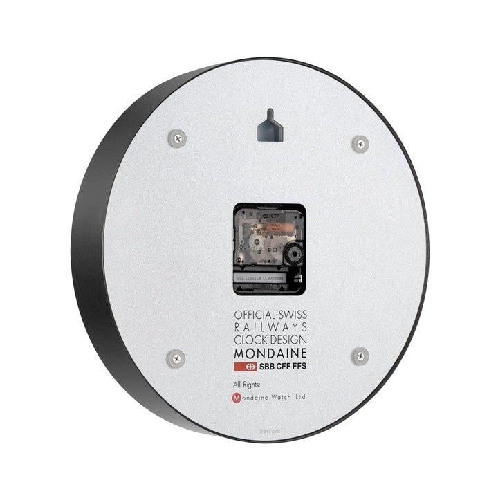 【NEW 12/10START】ウオールクロック 25cm ブラック