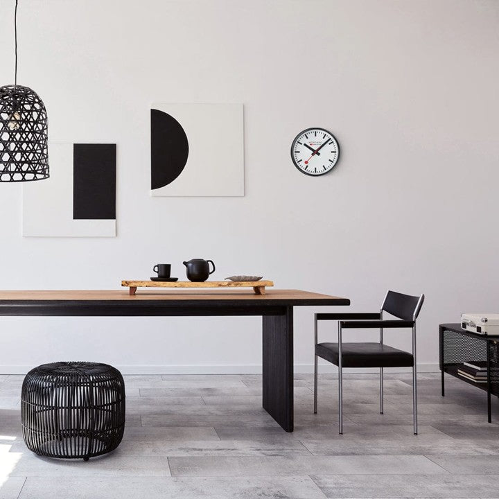 【NEW 12/10START】ウオールクロック 25cm ブラック