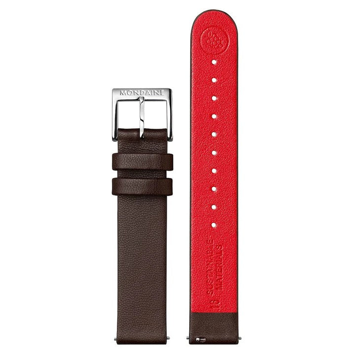 クラシック グレープビーガンレザー ブラウン/レッド 16mm