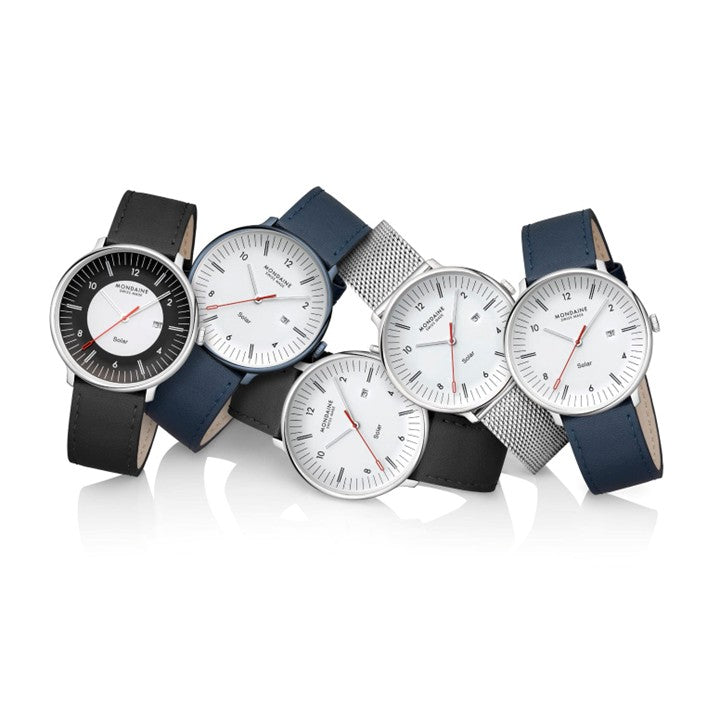 NEW】ドッピオ ソーラー 41mm ブラック ヴィーガングレープレザー