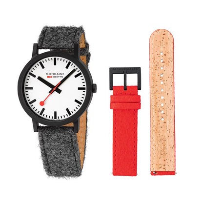 【SALE／ベルトセット】エッセンス 41mm ホワイトダイヤル フェルト