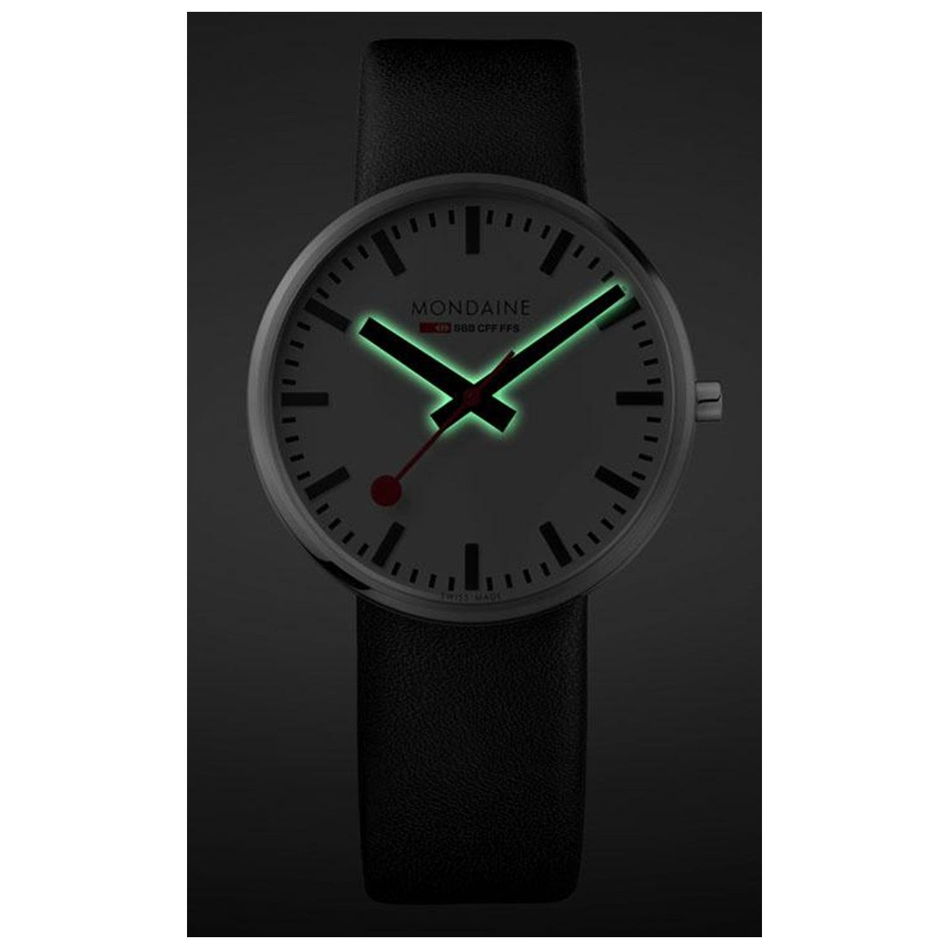 【残りわずか】ジャイアント バックライト 42mm ブラックレザー
