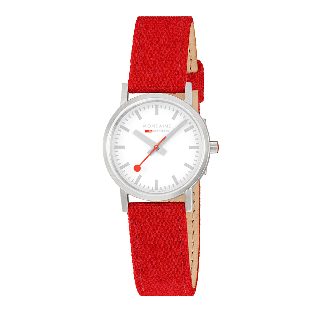 mondaine classic seasonal red 30mm