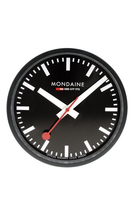 Mondaine Wall Clock black 25cm