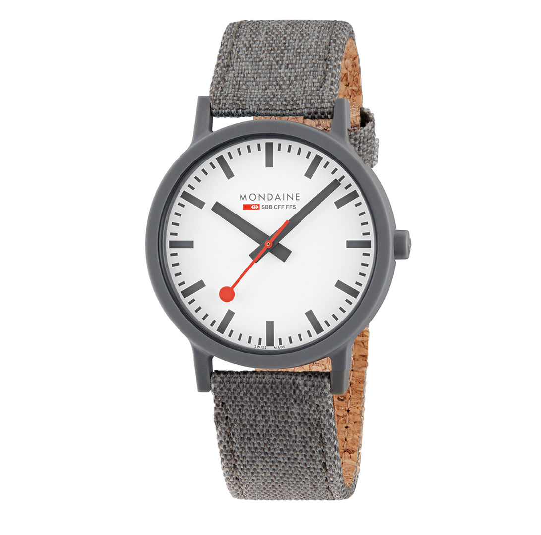 エッセンス 41mm ダークグレー ホワイトダイヤル